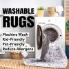 JONATHAN Y Machine Washable Cream/Terra Indoor Area Rug 3X5 ft, Hiero Border Low-Pile for Living Room, Bedroom, Kitchen, Office, Easy-Cleaning, High Traffic, Pet-Friendly, Non-Shedding (WSH314A-3)(Hiero-cream/Terra)
