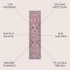 JONATHAN Y Machine Washable Indoor Area Rug 3X5 Dark Pink/Black/White, Bausch Bohemian Distressed Chenille for Living Room, Bedroom, Kitchen, Easy-Cleaning, Pet-Friendly, Non-Shedding WSH201B-3(Bausch-dark Pink/Black/White)