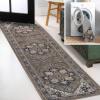 JONATHAN Y Machine Washable Indoor Area Rug 3X5 Green/Navy/Cream, Cirali Ornate Large Medallion for Living Room, Bedroom, Kitchen, Office, Easy-Cleaning, Pet-Friendly, Non-Shedding WSH105C-3(Cirali-green/Navy/Cream)