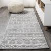 JONATHAN Y Boho Vintage Diamond Cream/Navy Indoor Area Rug 9X12 ft, Moroccan Hype for Living Room, Bedroom, Kitchen, Office, Easy-Cleaning, High Traffic, Pet-Friendly, Non-Shedding (MOH101F-9)(Gray/Ivory)