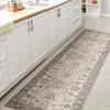 JONATHAN Y Machine Washable Cream/Terra Indoor Area Rug 3X5 ft, Hiero Border Low-Pile for Living Room, Bedroom, Kitchen, Office, Easy-Cleaning, High Traffic, Pet-Friendly, Non-Shedding (WSH314A-3)(Hiero-cream/Terra)