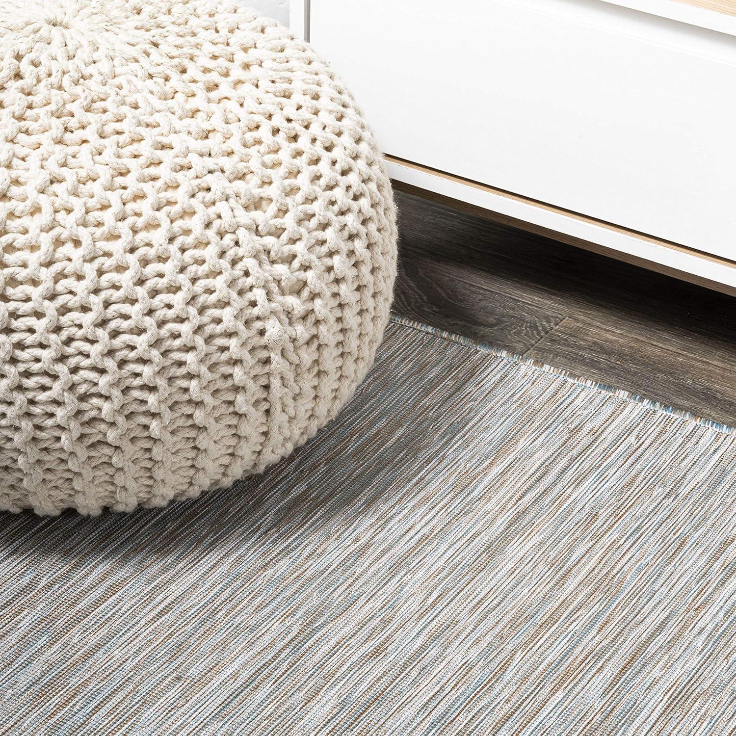 image:imageJONATHAN Y Flatweave Solid Indoor Outdoor Area Rug 3X5 Blue Ethan Modern for Backyard Patio Porch EasyCleaning High Traffic PetFriendly NonShedding TSN100B3Grey