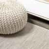 JONATHAN Y Flatweave Solid Indoor Outdoor Area Rug 3X5 Blue, Ethan Modern for Backyard, Patio, Porch, Easy-Cleaning, High Traffic, Pet-Friendly, Non-Shedding (TSN100B-3)(Light Gray)