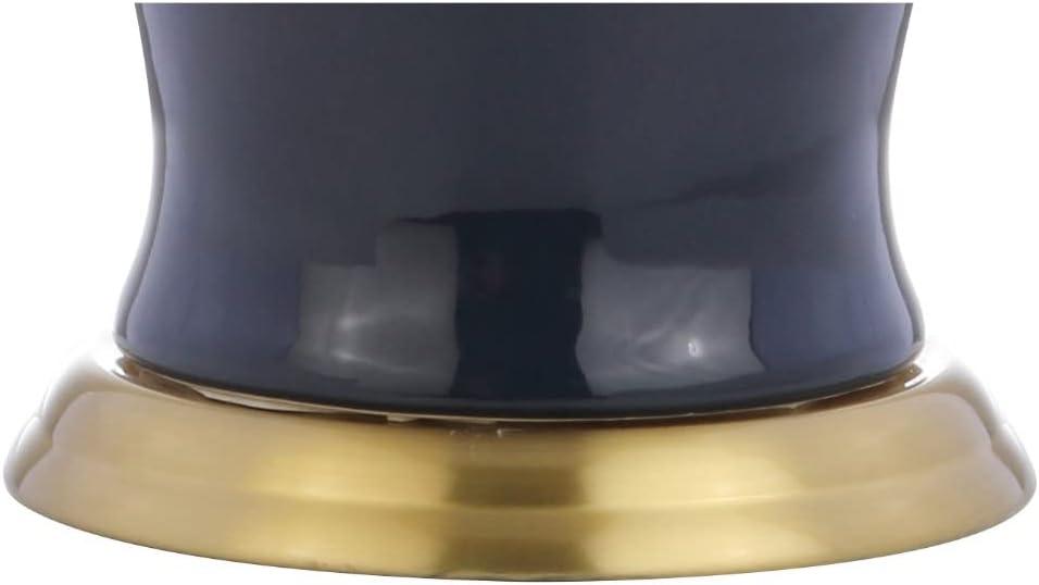image:imageJONATHAN Y JYL4026H 29 Traditional Yellow and Gold Ceramic Urn Table Lamp for Living Room Classic Vintage Bedside Nightstand Lamp for Bedroom White Linen Drum Shade LED Bulb IncludedNavy
