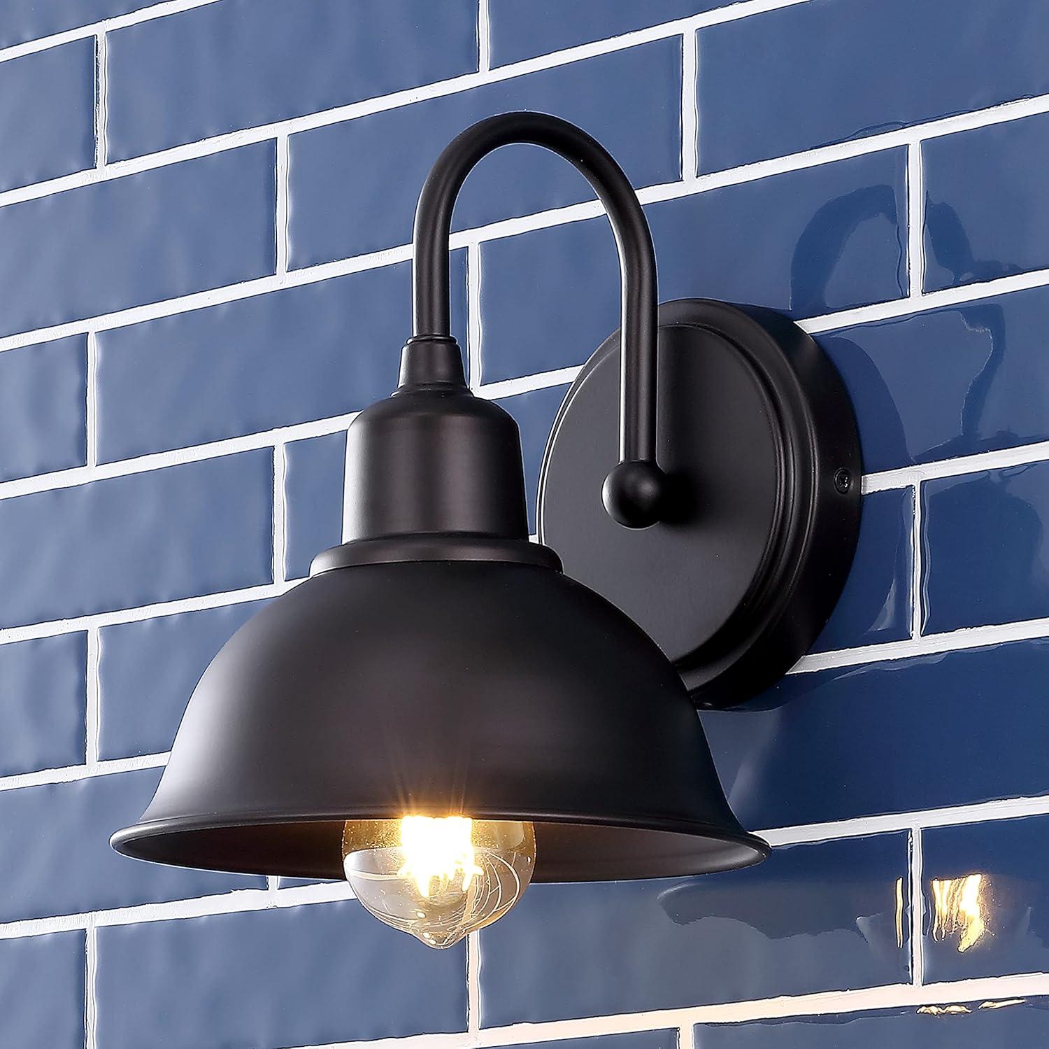 image:imageJONATHAN Y JYL7482A Frisco 18 2 Light Farmhouse Industrial Iron LED Vanity Rustic Transitional 2700K Cozy Warm Light for Bathroom Hallway Living Room Bedroom Mirror Cabinet ChromeOilRubbed Bronze