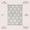 JONATHAN Y Diamond Trellis Shag Beige/Dark Gray Indoor Area Rug 3X5 ft, Soller for Living Room, Bedroom, Kitchen, Office, Easy-Cleaning, High Traffic, Pet-Friendly, Non-Shedding SHG103A-3(3′ x 5′ (Rectangular))