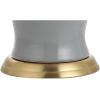 JONATHAN Y JYL4026H 29″ Traditional Yellow and Gold Ceramic Urn Table Lamp for Living Room, Classic Vintage Bedside Nightstand Lamp for Bedroom, White Linen Drum Shade, LED Bulb Included(Gray)
