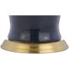 JONATHAN Y JYL4026H 29″ Traditional Yellow and Gold Ceramic Urn Table Lamp for Living Room, Classic Vintage Bedside Nightstand Lamp for Bedroom, White Linen Drum Shade, LED Bulb Included(Navy)
