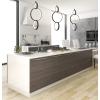 JONATHAN Y JYL7210A 7.75″ Modern Black LED Pendant Light, Dimmable Contemporary Ring Hanging Ceiling Fixture, Adjustable Height Light for Kitchen Island, Dining Room, Foyer, Integrated LED