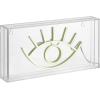 JONATHAN Y NEN1001A Eye 11.8″ Contemporary Glam Acrylic Box USB Operated LED Neon Light, Yellow Plug in Wall Light for Bedroom Wall Décor, Kids Bedroom, Party Supplier