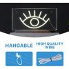 JONATHAN Y NEN1001A Eye 11.8″ Contemporary Glam Acrylic Box USB Operated LED Neon Light, Yellow Plug in Wall Light for Bedroom Wall Décor, Kids Bedroom, Party Supplier