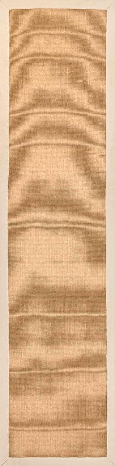 image:imageJONATHAN Y Border Jute Indoor Area Rug NaturalDark Gray 3X5 ft Camden Farmhouse Cottage for Living Room Bedroom Kitchen Office EasyCleaning High Traffic PetFriendly NonShedding KTN100D3NaturalBeige