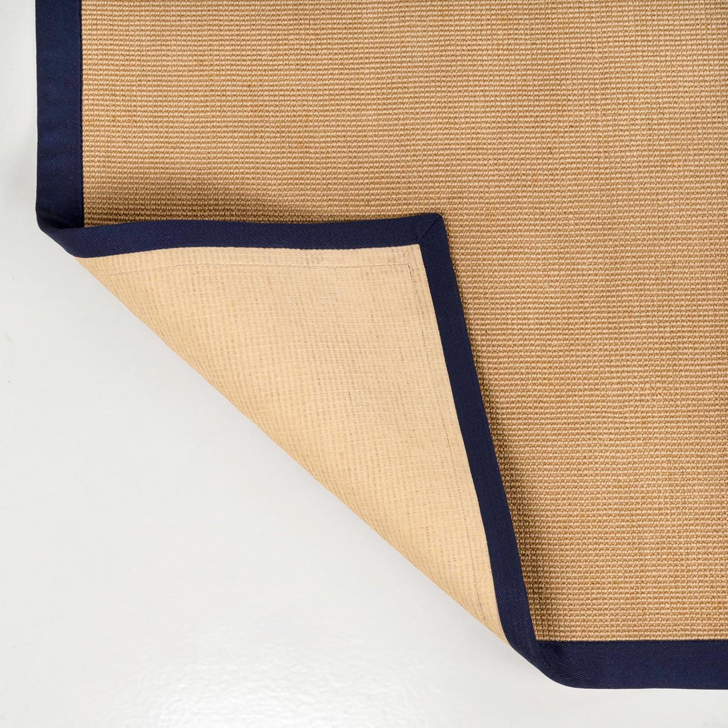 image:imageJONATHAN Y Border Jute Indoor Area Rug NaturalDark Gray 3X5 ft Camden Farmhouse Cottage for Living Room Bedroom Kitchen Office EasyCleaning High Traffic PetFriendly NonShedding KTN100D3NaturalNavy