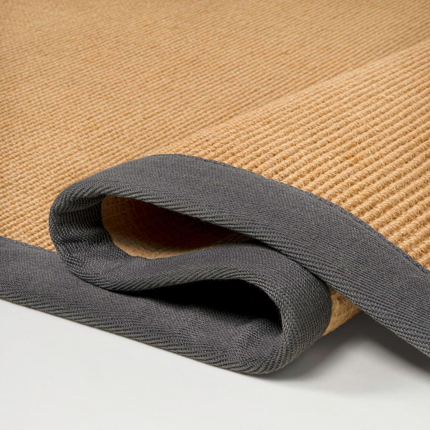 image:imageJONATHAN Y Border Jute Indoor Area Rug NaturalDark Gray 3X5 ft Camden Farmhouse Cottage for Living Room Bedroom Kitchen Office EasyCleaning High Traffic PetFriendly NonShedding KTN100D3NaturalDark Gray