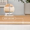 JONATHAN Y Border Jute Indoor Area Rug Natural/Dark Gray 3X5 ft, Camden Farmhouse Cottage for Living Room, Bedroom, Kitchen, Office, Easy-Cleaning, High Traffic, Pet-Friendly, Non-Shedding KTN100D-3(Natural/Beige)