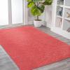JONATHAN Y Haze Solid Low-Pile Red Indoor Area Rug 3×5, Coastal,Bohemian,Minimalist,Classic, Easy-Cleaning for Living Room,Bedroom,Kitchen,Pet Friendly,Non-Shedding (SEU100E-3)