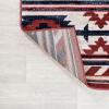 JONATHAN Y Medallion Southwestern Indoor Area Rug 5X8 Red/Navy/Cream, Serape for Living Room, Bedroom, Kitchen, Office, Easy-Cleaning, High Traffic, Pet-Friendly, Non-Shedding SWC100A-5(4′ x 6′ (Rectangular))