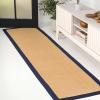 JONATHAN Y Border Jute Indoor Area Rug Natural/Dark Gray 3X5 ft, Camden Farmhouse Cottage for Living Room, Bedroom, Kitchen, Office, Easy-Cleaning, High Traffic, Pet-Friendly, Non-Shedding KTN100D-3(Natural/Navy)