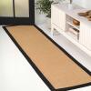 JONATHAN Y Border Jute Indoor Area Rug Natural/Dark Gray 3X5 ft, Camden Farmhouse Cottage for Living Room, Bedroom, Kitchen, Office, Easy-Cleaning, High Traffic, Pet-Friendly, Non-Shedding KTN100D-3(Natural/Black)