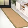 JONATHAN Y Border Jute Indoor Area Rug Natural/Dark Gray 3X5 ft, Camden Farmhouse Cottage for Living Room, Bedroom, Kitchen, Office, Easy-Cleaning, High Traffic, Pet-Friendly, Non-Shedding KTN100D-3(Natural/Olive)