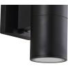 JONATHAN Y JYL7445A Duo 6″ Cylinder Outdoor Metal/Glass Integrated LED Sconce Uplight Contemporary Minimal Glam Transitional 3000K LED Bulbs Included Porch Patio Yard Garage Doorway Entryway, Black(Black)