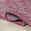 JONATHAN Y Weave Floral Indoor Outdoor Area Rug 5X8 Teal/Gray, Tela Bohemian Textured for Backyard, Patio, Porch, Easy-Cleaning, High Traffic, Pet-Friendly, Non-Shedding (SMB100C-5)(Fuchsia/Light Gray)