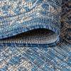 JONATHAN Y Weave Floral Indoor Outdoor Area Rug 5X8 Teal/Gray, Tela Bohemian Textured for Backyard, Patio, Porch, Easy-Cleaning, High Traffic, Pet-Friendly, Non-Shedding (SMB100C-5)(Navy/Gray)