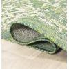 JONATHAN Y Weave Floral Indoor Outdoor Area Rug 5X8 Teal/Gray, Tela Bohemian Textured for Backyard, Patio, Porch, Easy-Cleaning, High Traffic, Pet-Friendly, Non-Shedding (SMB100C-5)(Cream/Green)