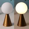 JONATHAN Y 11.75″ Yellow Macie Modern Globe Cordless Table Lamp Set of 2, Rechargeable Dimmable Integrated LED Touch Sensor Bedside Lamp, White Frosted Glass Shade JYL7159A-SET2(Antique Gold)