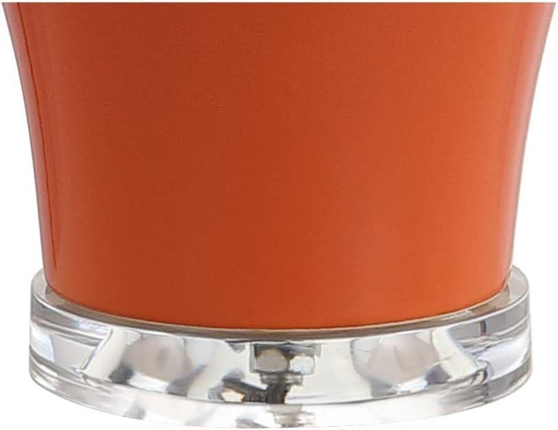 image:imageJONATHAN Y 27 Gray Ceramic Urn Table Lamp Set of 2 for Living Room Bedside Nightstand Lamps for Bedroom Farmhouse Decor with White Linen Shade LED Bulbs Included JYL4020ASET2Orange