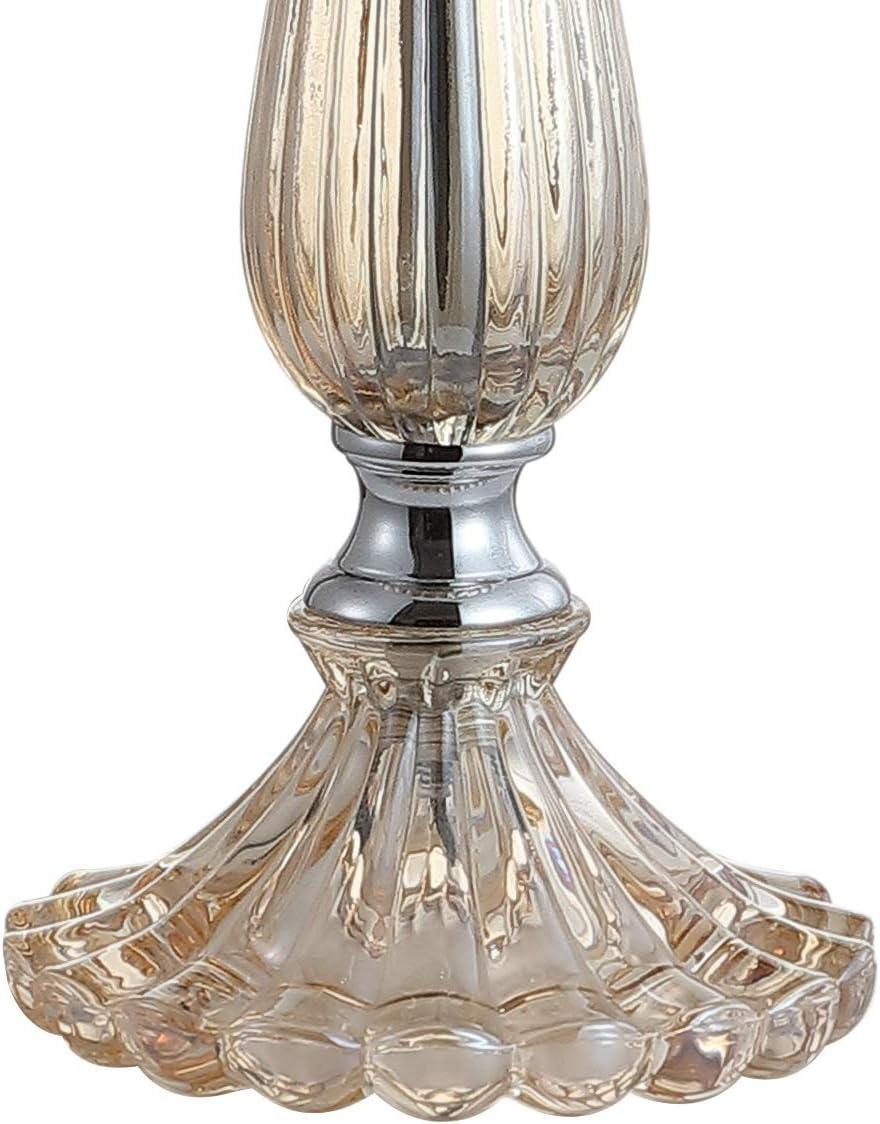 image:imageJONATHAN Y 325 Champagne Glass Table Lamp Set of 2 for Living Room Bedroom Traditional French Country Bedside Lamps with White Faux Silk Shade LED Bulbs Included JYL2067ASET2