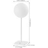 JONATHAN Y 17.5″ White Modern Rechargeable Indoor/Outdoor Table Lamp Set of 2, Cordless Minimalist Dimmable LED Lamps for Patio, Plastic Globe Shade JYL7167A-SET2(White)
