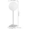 JONATHAN Y 17.5″ White Modern Rechargeable Indoor/Outdoor Table Lamp Set of 2, Cordless Minimalist Dimmable LED Lamps for Patio, Plastic Globe Shade JYL7167A-SET2(Gray)