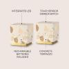 JONATHAN Y 4.63″ Ivory/Brass Gold Modern Glam Terrazzo Rechargeable Cordless Dimmable Integrated LED Mini Table Lamp Set of 2, Touch Sensor Cube Accent Lights for Bedroom JYL1200A-SET2