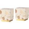 JONATHAN Y 4.63″ Ivory/Brass Gold Modern Glam Terrazzo Rechargeable Cordless Dimmable Integrated LED Mini Table Lamp Set of 2, Touch Sensor Cube Accent Lights for Bedroom JYL1200A-SET2