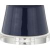 JONATHAN Y 28.5″ Coral Ceramic Table Lamp for Living Room Bedroom Nightstand, Modern Hourglass LED Bedside Lamp with Crystal Base and Linen Shade (JYL4027C)(Navy)