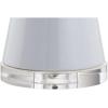JONATHAN Y 28.5″ Coral Ceramic Table Lamp for Living Room Bedroom Nightstand, Modern Hourglass LED Bedside Lamp with Crystal Base and Linen Shade (JYL4027C)(White)