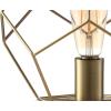 JONATHAN Y 10″ Black Geometric Table Lamp, Midcentury Modern Metal Desk Lamp for Living Room Bedroom, White Marble Base, Glam Bedside Nightstand Light with LED Bulb (JYL1047B)(Brass Gold)
