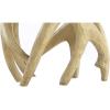 JONATHAN Y 19″ Natural Antler Resin Table Lamp, Rustic Coastal Mountain Cabin Bedside Nightstand Lamp for Living Room, White Linen Shade, UL Listed, LED Bulb Included JYL4034A
