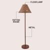 JONATHAN Y 61″ Dark Brown Wood Finish 2-Light Coastal Bohemian LED Floor Lamp for Living Room, Brown Rattan Shade, Mid-Century Modern Tall Standing Lamp, Pull-Chain, LED Bulbs Included (JYL3092C)(Dark Brown)