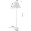 JONATHAN Y 61″ Dark Brown Wood Finish 2-Light Coastal Bohemian LED Floor Lamp for Living Room, Brown Rattan Shade, Mid-Century Modern Tall Standing Lamp, Pull-Chain, LED Bulbs Included (JYL3092C)(White)