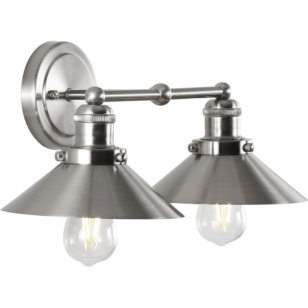 image:imageJONATHAN Y Florence Metal Shade Sconce by 2Light  Nickel