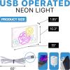 JONATHAN Y 15″ x 10.3″ Pink Crowd Of Roses LED Neon Light, USB Operated, 540 Lumens, Acrylic Box Sign for Wall or Tabletop, Contemporary Glam Decor for Bedroom, Dorm NEN1027A