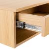 JONATHAN Y Ettore 15.71″ Mid-Century Modern Floating Wall Mounted Nightstand with Soft-Close Drawer and Cable Hole, Light Oak (Set of 2) (NST2002C-SET2)