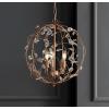 JONATHAN Y 20″ Antique Gold 3-Light Metal and Glass Globe Pendant, Adjustable Height Hanging Fixture for Hallway Bathroom, Transitional Style, UL Listed, LED Bulbs Included JYL9042A