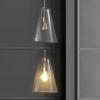 JONATHAN Y 11.5″ Nickel 1-Light Iron and Seeded Glass Pendant Light, Mid-Century Modern Adjustable Height Hanging Fixture for Kitchen Island, Dining Room, LED Bulb Included JYL7594A
