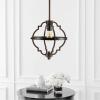 JONATHAN Y 12.5″ Oil Rubbed Bronze 1-Light Iron Pendant Light, Adjustable Height Industrial Fixture for Kitchen Island Dining Room, Modern Farmhouse, LED Bulb Included JYL7512A