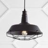 JONATHAN Y 14.25″ Oil Rubbed Bronze 1-Light Iron Pendant Light, Adjustable Height Farmhouse Industrial Metal Cage Fixture for Kitchen Island Dining Room, LED Bulb Included JYL9533A