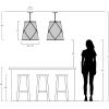 JONATHAN Y 19″ Oil Rubbed Bronze 3-Light Iron Pendant Light, Rustic Farmhouse Adjustable Height Fixture for Kitchen Island Dining Room, Linen Shade, LED Bulbs Included JYL1315A