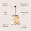JONATHAN Y 19″ Oil Rubbed Bronze 3-Light Iron Pendant Light, Rustic Farmhouse Adjustable Height Fixture for Kitchen Island Dining Room, Linen Shade, LED Bulbs Included JYL1315A